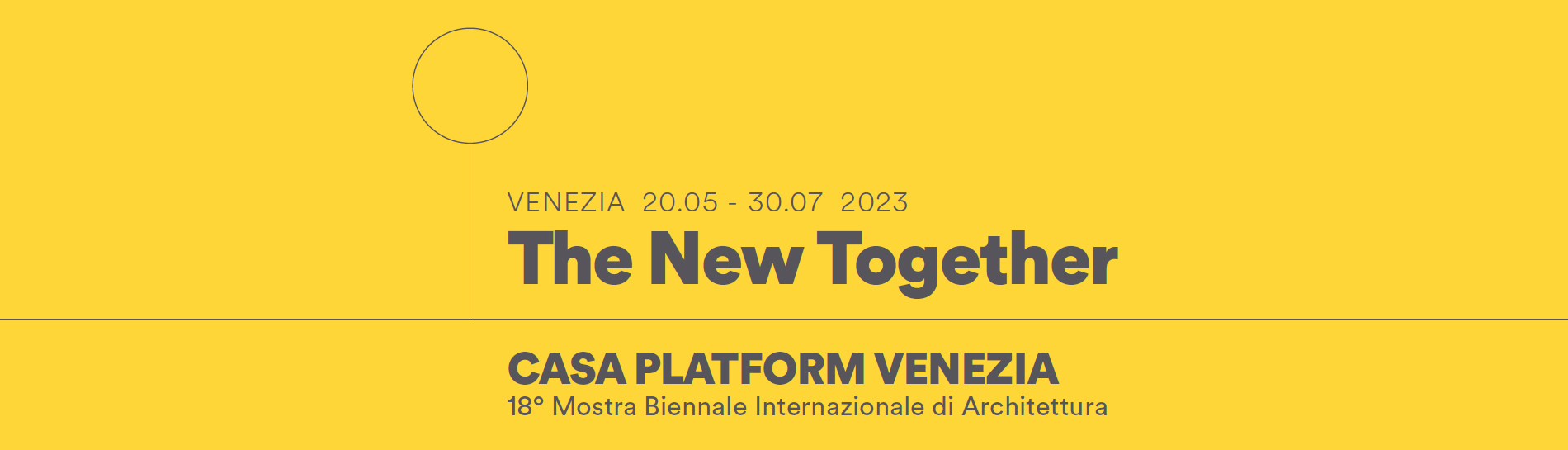 Poster of The New Together event in Venice